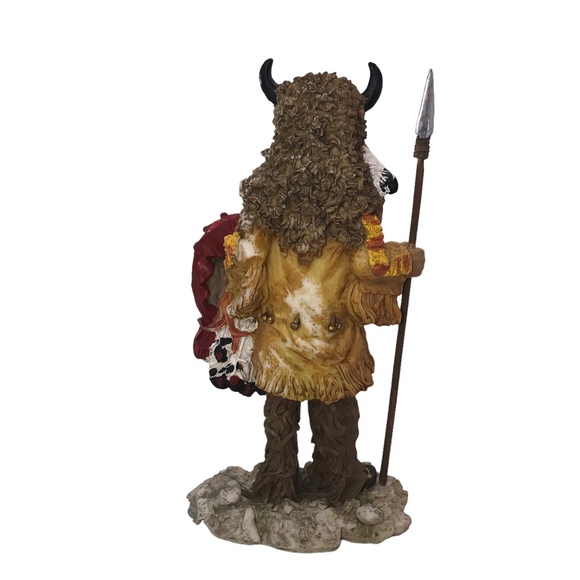 Native American Indian Figurine Sculpture Holding Spear - Picture 5 of 12